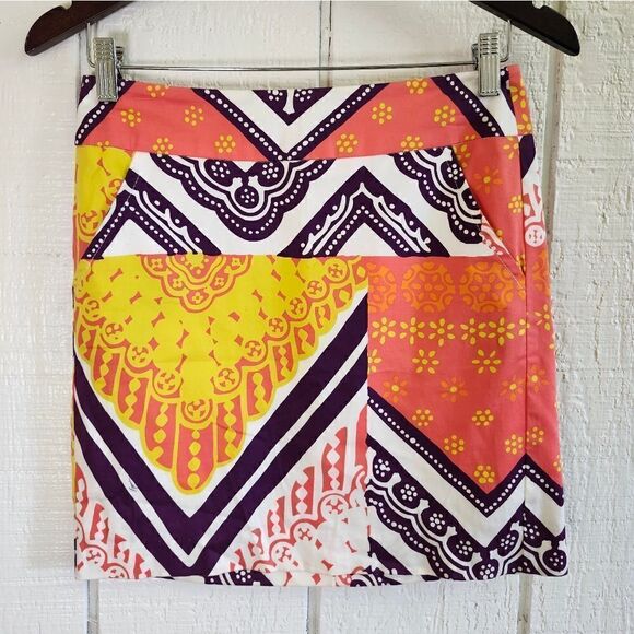 TRINA TURK Women's California Mini Skirt Lined Pockets Sunny Spirit size 0 - Picture 10 of 10